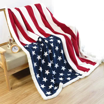 Stars and Stripes Blanket: Classic American Flag Print