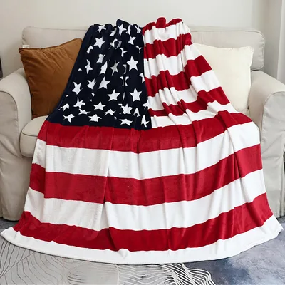 Patriotic USA Blanket: Stars and Stripes for Cozy Days