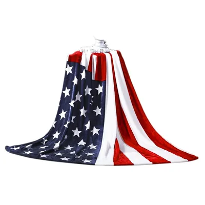 American Flag Plush Blanket: Stars and Stripes to Wrap Up In
