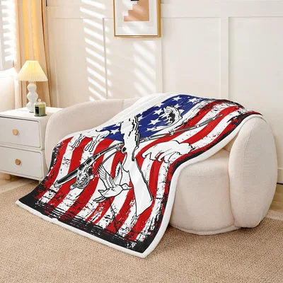 American Flag Hunting Blanket for Outdoor Fans