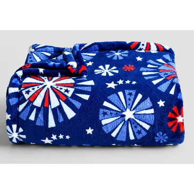 4th of July Fireworks Blanket for Summer Nights