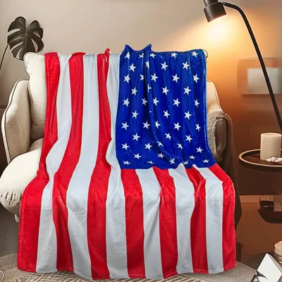 Old Glory Starry Night Blanket for Patriotic Homes