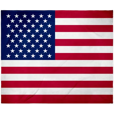 Stars and Stripes Navy Blanket: Classic American Flag Design