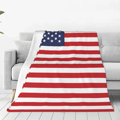 American Flag Stars Blanket: Classic Stripes and Star Design for Home