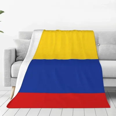 Colombia National Flag Blanket: Bold Yellow, Blue and Red Design