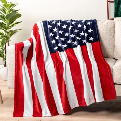 American Flag Patriotic Blanket: Classic Stars and Stripes Design