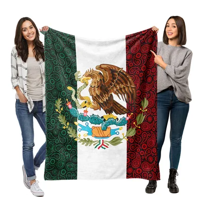 Mexico Paisley Flag Blanket: A Unique Twist on National Pride