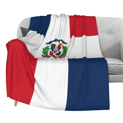 Dominican Republic Flag Blanket: National Pride Design for Home
