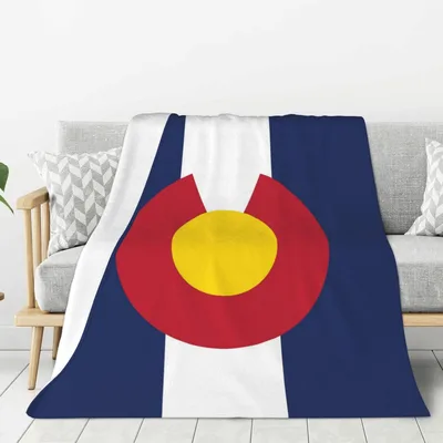 Colorado Flag Blanket: State Pride Design for Mountain Lovers