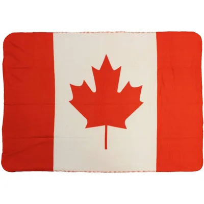 Canada Flag Maple Leaf Blanket: Red and White Maple Leaf Design
