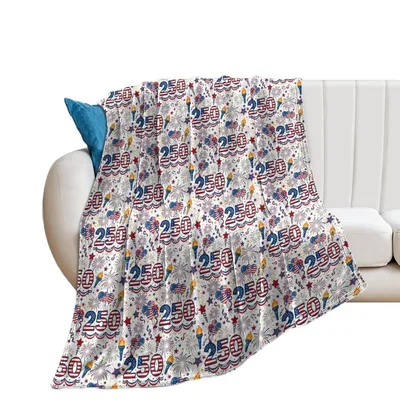 USA 250th Anniversary Pattern Blanket featuring bold 250 typography
