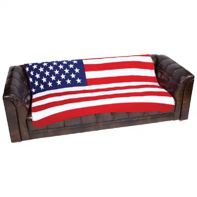 United States Flag Print Blanket: Classic Stars and Stripes Design