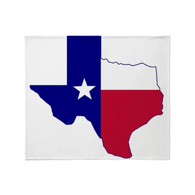 Texas Flag State Map Blanket: Lone Star Design for Home