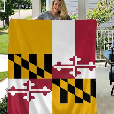 Maryland State Flag Design Blanket No. 2
