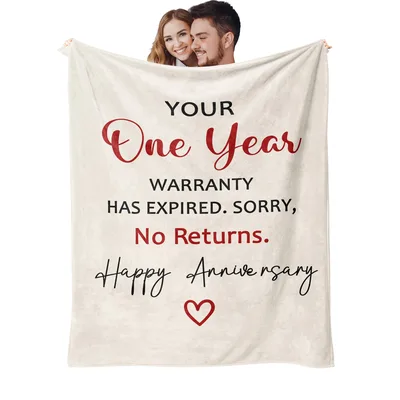 Anniversary Blanket: Your One Year Warranty Has Expired Design