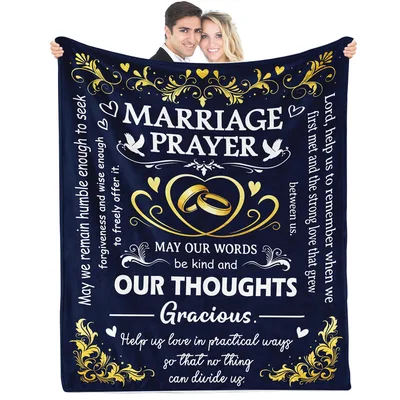 Wedding Prayer Blanket for Newlyweds and Couples