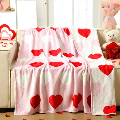 Valentine Heart Blanket: Red and Pink Hearts for Cozy Nights