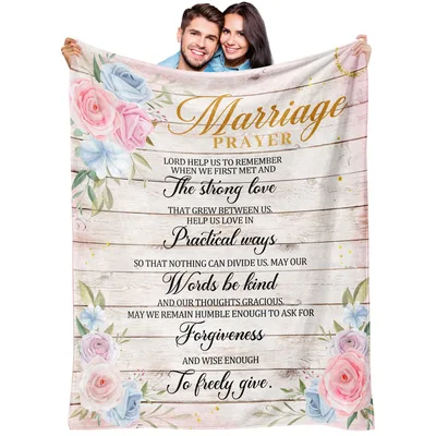 Marriage Prayer Lord Help Blanket for Newlyweds and Couples