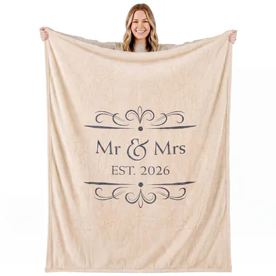 Newlywed Couple 2026 Blanket for Your Big Day