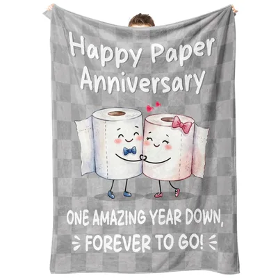 Paper Anniversary Blanket for a First Year Together