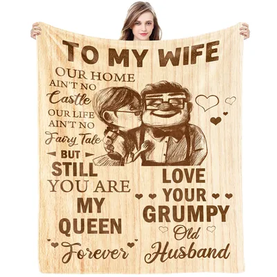 Couple Love Letter to Wife Blanket Celebrating Real Life Romance