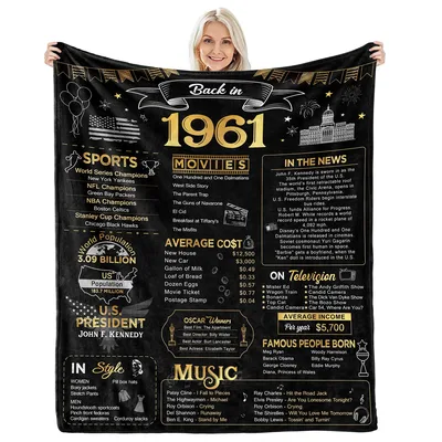 Back in 1961 Birthday Blanket
