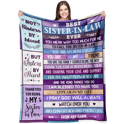 Best Sister in Law Blanket Celebrating a Bond Beyond Blood