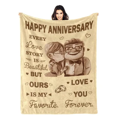 Anniversary Love Story Quote Blanket Celebrating Your Unique Marriage