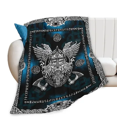 Norse Mythology Blanket: Viking Odin Throw for Cozy Days