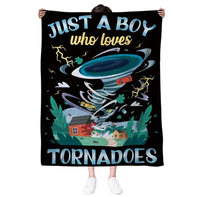Tornado Lover Blanket for Storm Chasers and Weather Fans