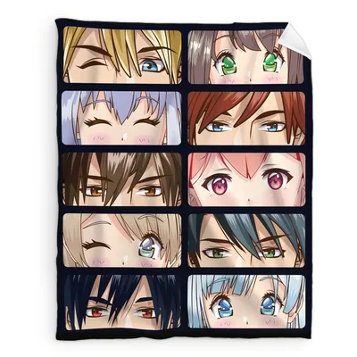 Anime Eyes Blanket: Ten Characters, Ten Gazes