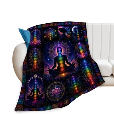 Mandala Meditation Blanket for Calm and Color