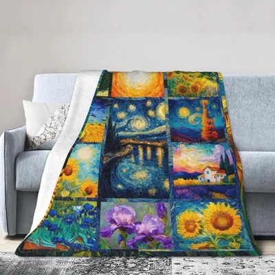 Van Gogh Art Blanket: Starry Nights and Sunflowers to Wrap Up In