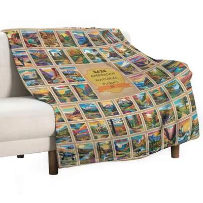 National Parks Blanket: 63 Scenic Landscapes in One Throw
