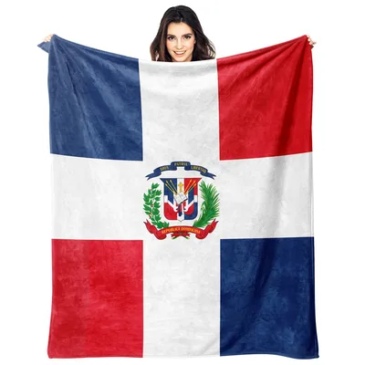 Dominican Republic Flag Blanket for Home and Heritage