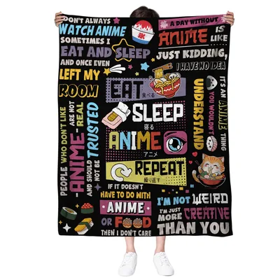 Don't Always Watch Anime Blanket: A Fan's Throw