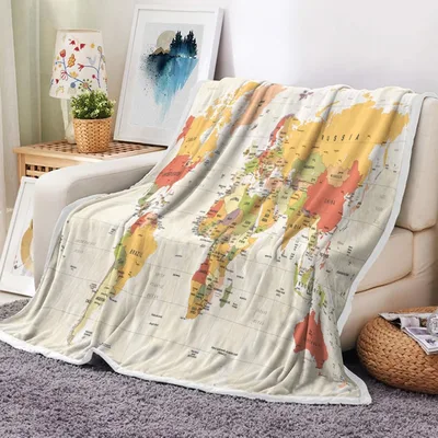 Geography Teacher Blanket: A Map Throw for Learners
