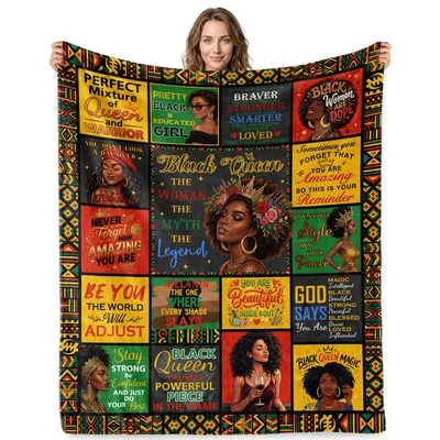 Black Women Affirmations Blanket for Every Queen in Your Life