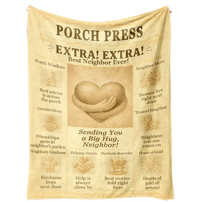 Best Neighbor Ever Blanket: A Porch Press Hug