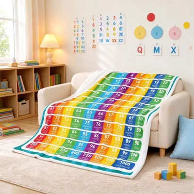 Counting Numbers Chart Math Blanket for Early Learners