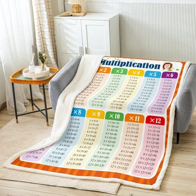 Multiplication Table Blanket for Kids and Learners