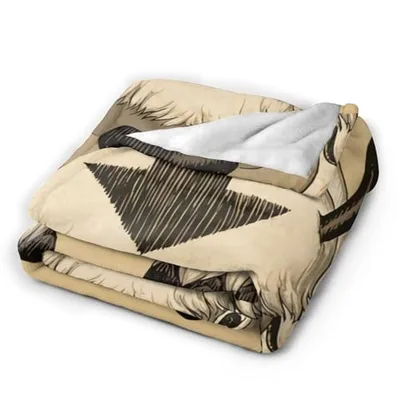 Geometric Triangle Pattern Blanket: Hand-Drawn Art Design
