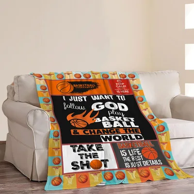 Take the Shot Quote Blanket for Faith and Court Lovers