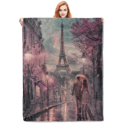 Paris Eiffel Tower Street Blanket
