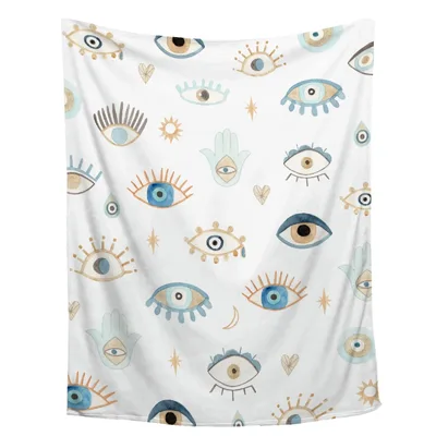 Evil Eye Pattern Design Blanket No. 2