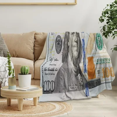Hundred Dollar Bill Pattern Blanket No. 2