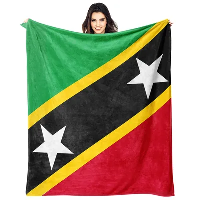 Saint Kitts and Nevis Blanket: National Flag Design for Home