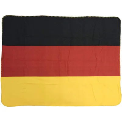 Germany Flag Stripes Blanket: Black, Red, and Gold Horizontal Design