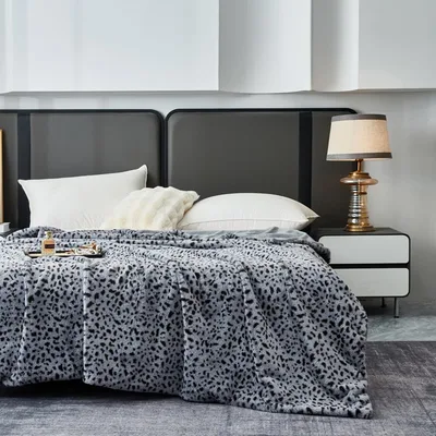 Leopard Print Pattern Blanket No. 17 for Bold Interior Style