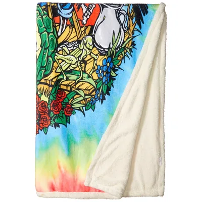 Tie Dye Sunrise Rainbow Blanket: Hippy Grasshopper Art Print